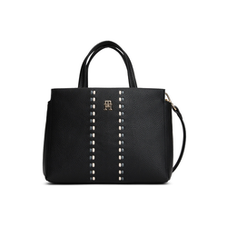 TOMMY HILFIGER Ročna torbica TIMELESS golobje modra/črna/bela