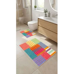 Lessentiel Maison Set prostirki za kupatilo, 2 komada, Šareni