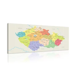 Slika zemljevid Češke republike - 80x40