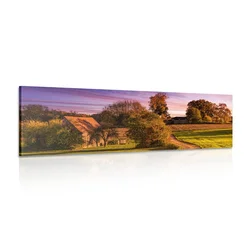 Slika podeželska pokrajina - 150x50