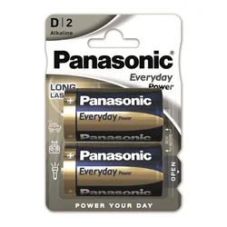Panasonic LR20EPS/2BP Alkalne baterije, 2×D