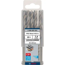 Bosch Burgija za metal HSS-G, DIN 338, 7.4x69x109 mm