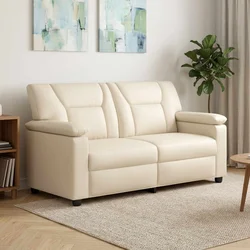Vidaxl Kavč Krem 171 x 85 x 93 cm Umetno usnje