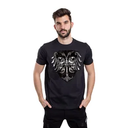 011Shop Muška majica kratkih rukava Grb Nemanjića 2, Crna