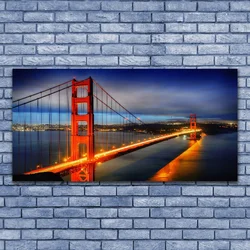 tulup.si Slika na platnu Bridge arhitektura 140x70 cm