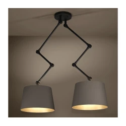 Eglo 390199 - Lestenec na drogu PISTUNIO 2xE27/40W/230V rjava