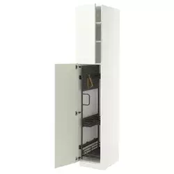 METOD Visoki element-ostava, bela/Vallstena bela, 40x60x220 cm