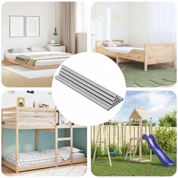 Navojni štapovi 12 pcs Srebrno M6 x 120 mm Metal