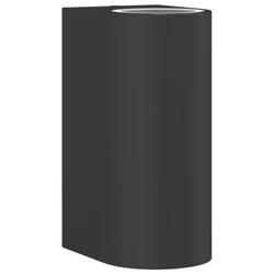 Vanjska zidna svjetiljka crna od lijevanog aluminija