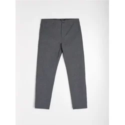 Sinsay - Pamučne chino pantalone - tamno siva