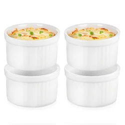 shumee 4x Pekač za peko, skleda, keramični ramekin, 40 ml