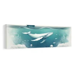 Slika miren kit pod morjem - 90x30