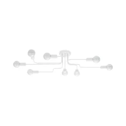 Sollux SL.1444 - plafonski luster VECTOR 8xE27/15W/230V, bela