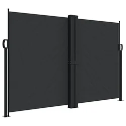 Bočna tenda na uvlačenje crna 160 x 1200 cm