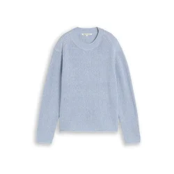 TOM TAILOR DENIM Pulover svetlo modra