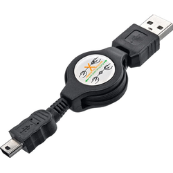 Vlečni polnilni kabel USB / Mini USB