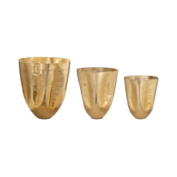 Eglo 428392 - set od 3 metalnih vaza OKAYAMA, zlatna
