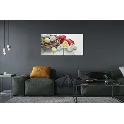 tulup.si Slika na platnu Jajca tulipani 120x60 cm