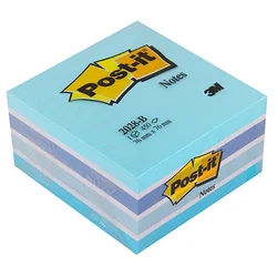 POST-IT samolepilni lističi kocka 2028B 76 x 76 mm modra