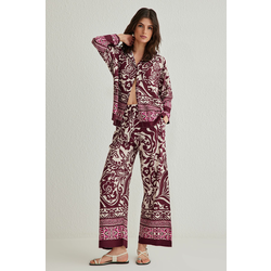 Trendyol Pink Woven Bottom-Top Set