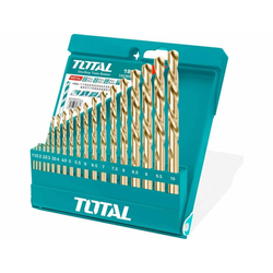 TOTAL Set burgija za metal, 1-10mm