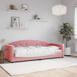 Dnevni krevet ružičasti 80 x 200 cm baršunasti