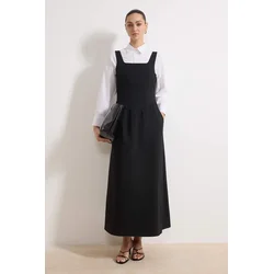 Trendyol Modest Ženska haljina Tctss26Eb00036, Crna