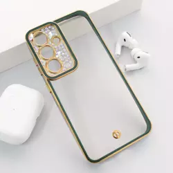 Maska Luxury Crystal Clear za Samsung S25/ S931B zelena