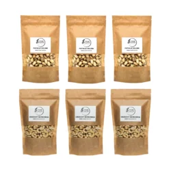 Komplet - 3x soljene pistacije 500g + 3x indijski oreščki 500g