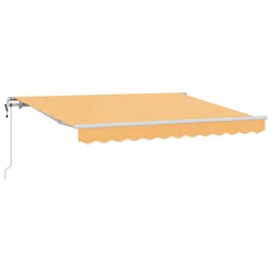 Povlačivi tende Pijesak 4 × 3 m Tkanina i Aluminij