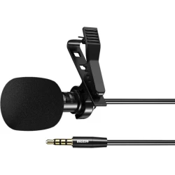 Mozos LAVMIC1 Lavalier mikrofon s sponko TRRS vtičnica 3,5 mm