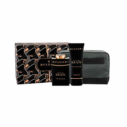 Bvlgari Man In Black darilni set parfumska voda 100 ml + balzam po britju 100 ml + kozmetična torbica za moške