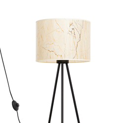 Sollux SL.1854 - Stojeća lampa NEVIA 1xE27/15W/230V mramor/bež