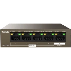 Svič 10/100/1000 5-Port PSE i PD Tenda TEG1105PD/4-Port PoE OUT/1-Port PoE IN