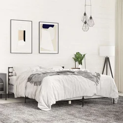 Okvir za krevet boja hrasta 120x190cm konstruirano drvo i metal