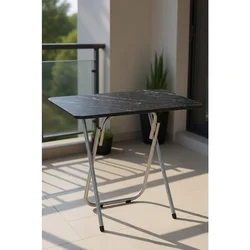 Hanah Home sklopivi sto RMS2Y01, crni mermer