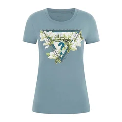GUESS Majica CAMELIA  dimno modra / zelena / petrol / bela