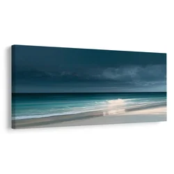 Slika temno nebo nad plažo - 200x100