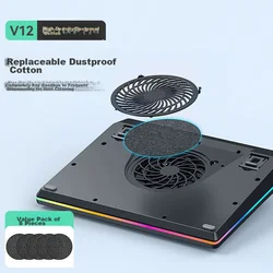 Llano Filter za prašinu za postolje za laptop V12, 5 komada