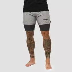 GymBeam Men‘s 2in1 Shorts Iron Smoke