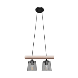 Luster na sajli WOODSTOCK 2xE27/15W/230V