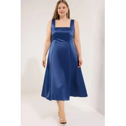 Trendyol Curve Ženska haljina TBBSS25AH00236, Tamnoplava