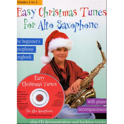 EASY CHRISTMAS TUNES FOR ALTO SAXOPHONE WITH PIANO ACCOMPANIMENT +CD