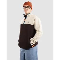 Passenger Set Off Recycled Polar 1/4 Zip Half-Zip Flee espresso