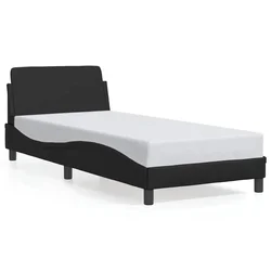 Vidaxl Posteljni okvir Dover črn 80x200 cm umetno usnje