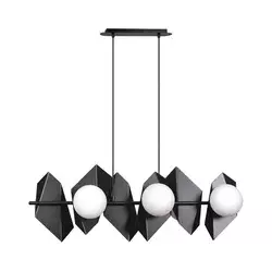 Crni luster na sajli DRIFTON 6xE14/10W/230V