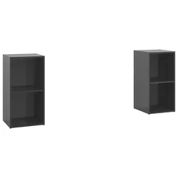 TV ormarići 2 kom sjajni sivi 72x35x36,5 cm konstruirano drvo