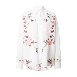 Essentiel Antwerp Bluza JAYME zelena / roza / rdeča / bela