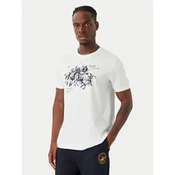 Beverly Hills Polo Club Majica P-SS26M-TS101 Bela Regular Fit