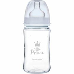 Canpol babies Royal Baby steklenička za dojenčke 3m+ Blue 240 ml